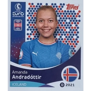 Topps UEFA Women EURO 2025 Sticker | Nr 072 Amanda Andradottir