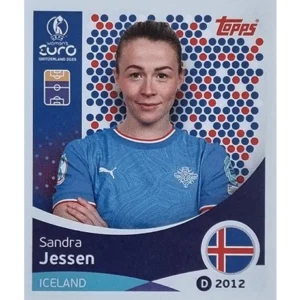 Topps UEFA Women EURO 2025 Sticker | Nr 073 Sandra Jessen
