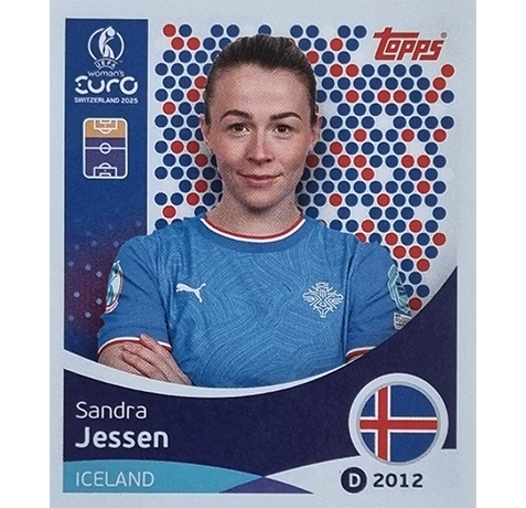 Topps UEFA Women EURO 2025 Sticker | Nr 073 Sandra Jessen
