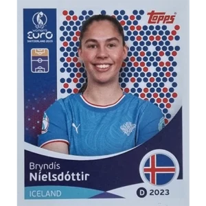 Topps UEFA Women EURO 2025 Sticker | Nr 074 Bryndis Nielsdottir