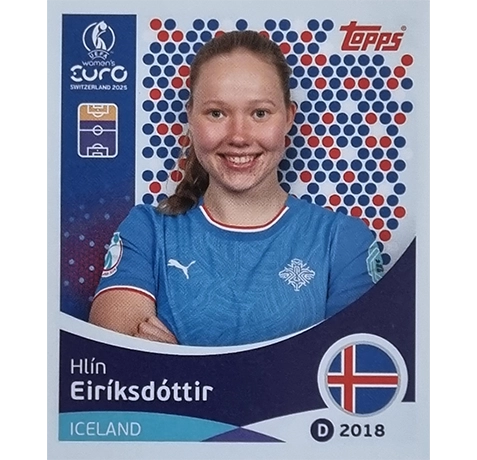 Topps UEFA Women EURO 2025 Sticker | Nr 076 Hlin Eiriksdottir