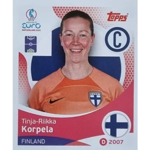 Topps UEFA Women EURO 2025 Sticker | Nr 078 Tinja-Riikka Korpela