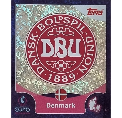 Topps UEFA Women EURO 2025 Sticker | Nr 008 Denmark Logo