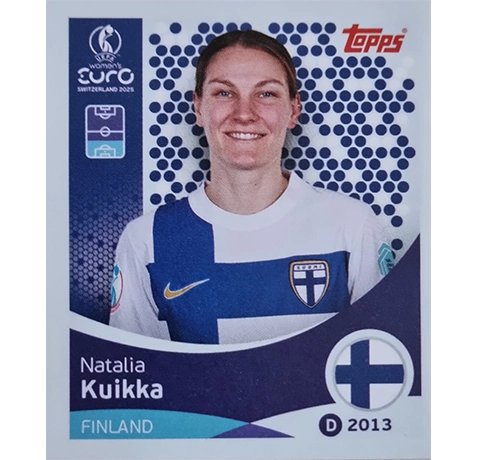 Topps UEFA Women EURO 2025 Sticker | Nr 080 Natalia Kuikka