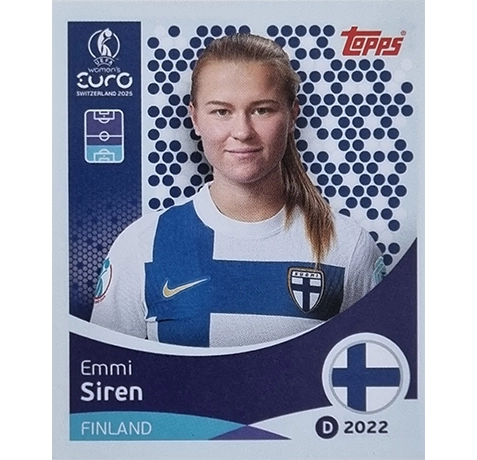 Topps UEFA Women EURO 2025 Sticker | Nr 083 Emmi Siren