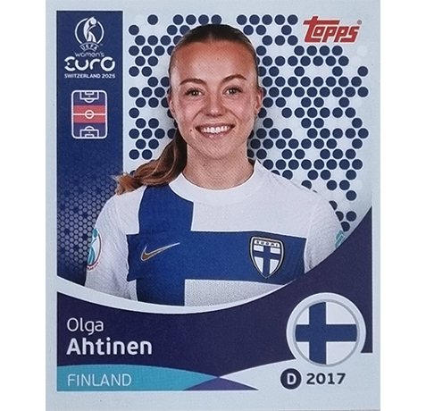 Topps UEFA Women EURO 2025 Sticker | Nr 087 Olga Ahtinen