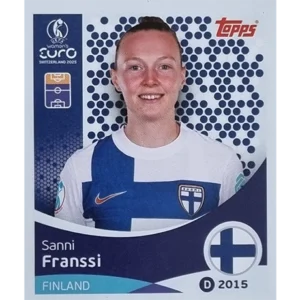 Topps UEFA Women EURO 2025 Sticker | Nr 090 Sanni Franssi