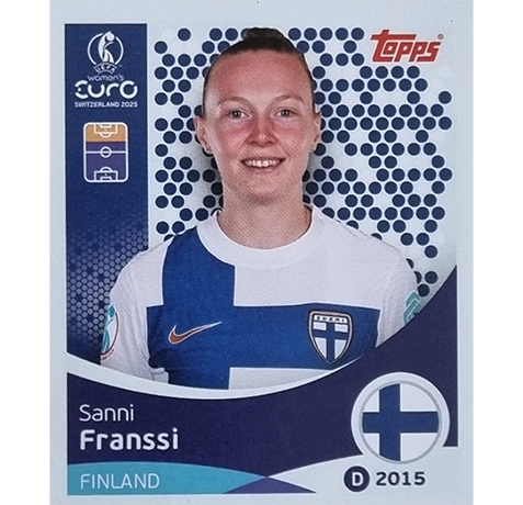 Topps UEFA Women EURO 2025 Sticker | Nr 090 Sanni Franssi