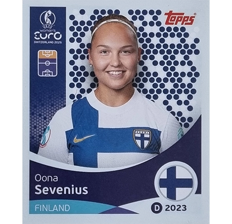 Topps UEFA Women EURO 2025 Sticker | Nr 091 Oona Sevenius