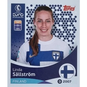 Topps UEFA Women EURO 2025 Sticker | Nr 092 Linda Sällström