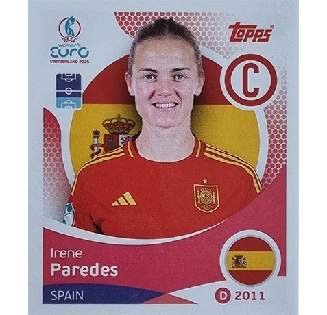 Topps UEFA Women EURO 2025 Sticker | Nr 094 Irene Paredes