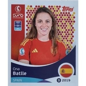Topps UEFA Women EURO 2025 Sticker | Nr 096 Ona Batlle