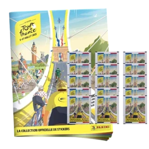 Panini Tour de France 2025 Sticker | 1x Stickeralbum + 15x Stickertüten