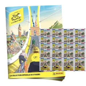 Panini Tour de France 2025 Sticker | 1x Stickeralbum + 20x Stickertüten