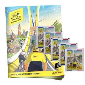 Panini Tour de France 2025 Sticker | 1x Stickeralbum + 5x Stickertüten