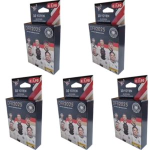 Panini 125 Jahre DFB Fussball Sticker | 5x Eco Blister Pack groß