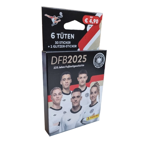 Panini 125 Jahre DFB Fussball Sticker | 1x Eco Blister Pack klein