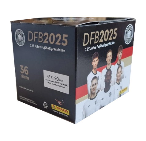 Panini 125 Jahre DFB Fussball Sticker | 1x Display je 36x Stickertüten