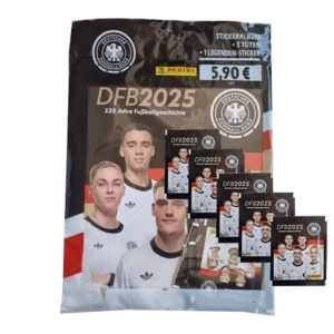 Panini 125 Jahre DFB Fussball Sticker | 1x Starterpack + 5x Stickertüten