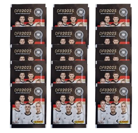 Panini 125 Jahre DFB Fussball Sticker | 15x Stickertüten