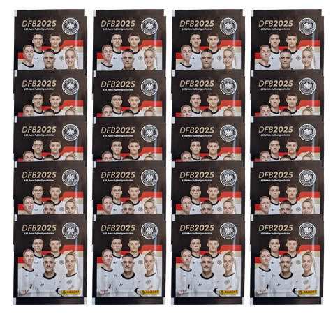 Panini 125 Jahre DFB Fussball Sticker | 20x Stickertüten