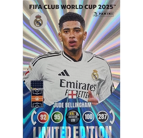 Panini FIFA Club WM Trading Cards 2025 | JUDE BELLINGHAM | LIMITED EDITION