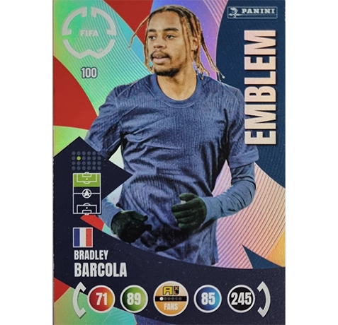 Panini FIFA Club WM Trading Cards 2025 | Nr. 100 BRADLEY BARCOLA | EMBLEM