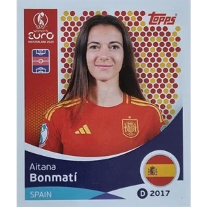 Topps UEFA Women EURO 2025 Sticker | Nr 101 Aitana Bonmati