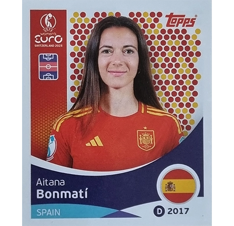 Topps UEFA Women EURO 2025 Sticker | Nr 101 Aitana Bonmati