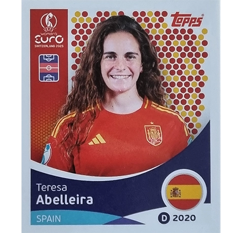 Topps UEFA Women EURO 2025 Sticker | Nr 102 Teresa Abelleira