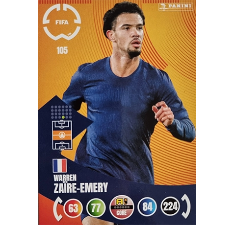 Panini FIFA Club WM Trading Cards 2025 | Nr. 105 WARREN ZAIRE-EMERY