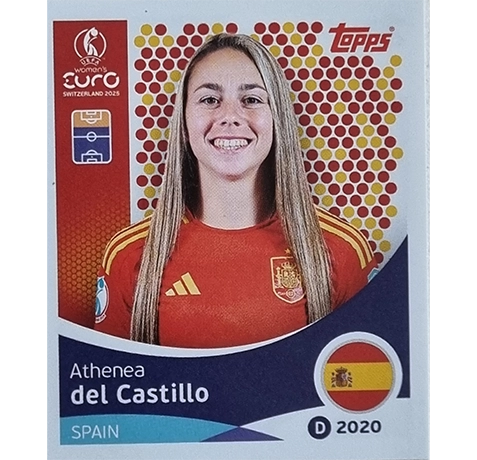 Topps UEFA Women EURO 2025 Sticker | Nr 107 Athenea del Castillo