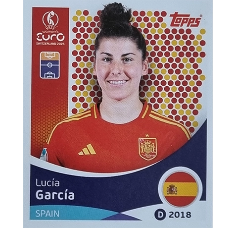 Topps UEFA Women EURO 2025 Sticker | Nr 108 Lucia Garcia