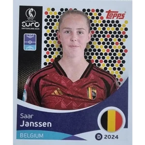 Topps UEFA Women EURO 2025 Sticker | Nr 128 Saar Janssen