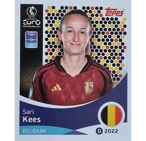 Topps UEFA Women EURO 2025 Sticker | Nr 129 Sari Kees