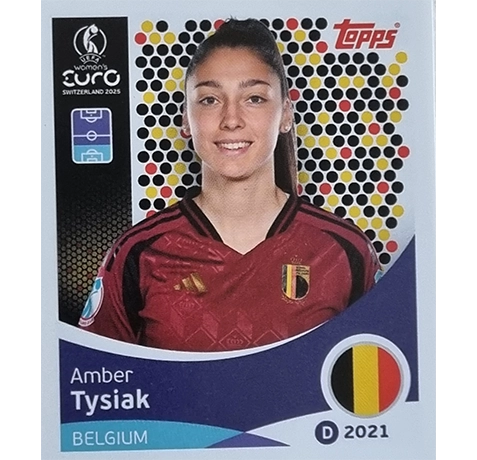 Topps UEFA Women EURO 2025 Sticker | Nr 130 Amber Tysiak
