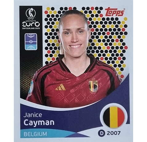 Topps UEFA Women EURO 2025 Sticker | Nr 131 Janice Cayman