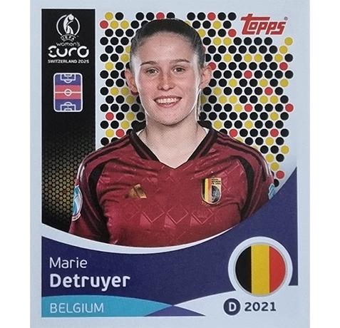 Topps UEFA Women EURO 2025 Sticker | Nr 134 Marie Detruyer