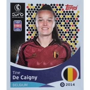 Topps UEFA Women EURO 2025 Sticker | Nr 135 Tine De Caigny