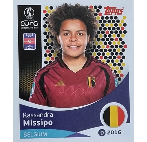 Topps UEFA Women EURO 2025 Sticker | Nr 136 Kassandra Missipo
