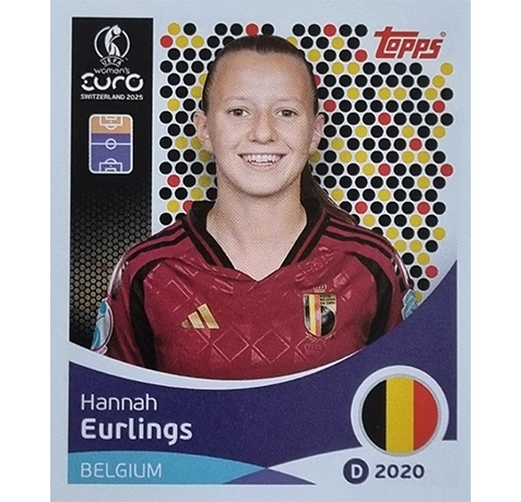 Topps UEFA Women EURO 2025 Sticker | Nr 138 Hannah Eurlings