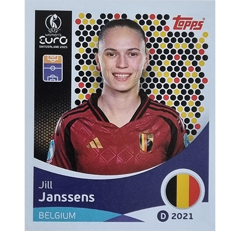 Topps UEFA Women EURO 2025 Sticker | Nr 139 Jill Janssens