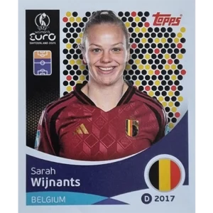 Topps UEFA Women EURO 2025 Sticker | Nr 140 Sarah Wijnants