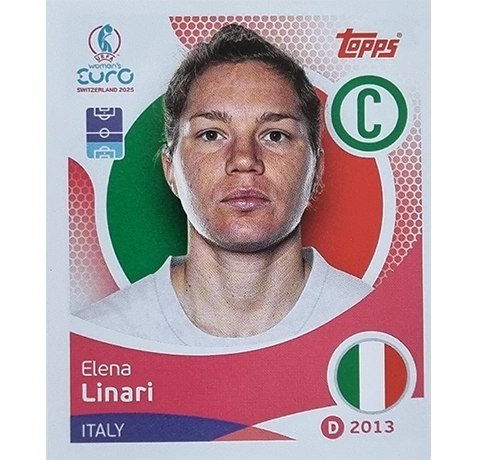 Topps UEFA Women EURO 2025 Sticker | Nr 142 Elena Linari