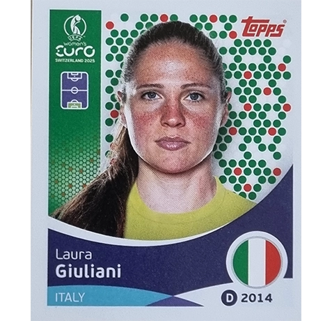 Topps UEFA Women EURO 2025 Sticker | Nr 143 Laura Giuliani
