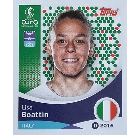 Topps UEFA Women EURO 2025 Sticker | Nr 145 Lisa Boattin