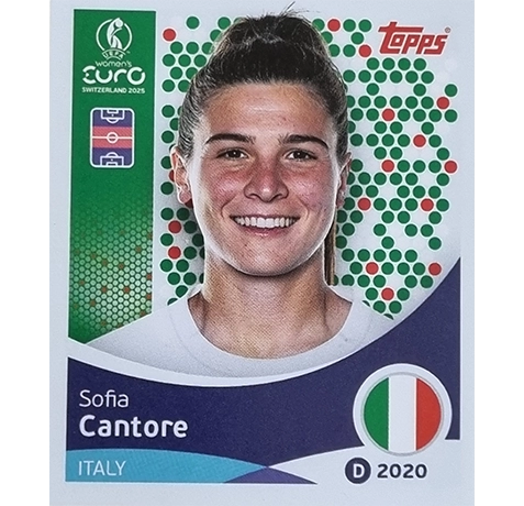 Topps UEFA Women EURO 2025 Sticker | Nr 148 Sofia Cantore