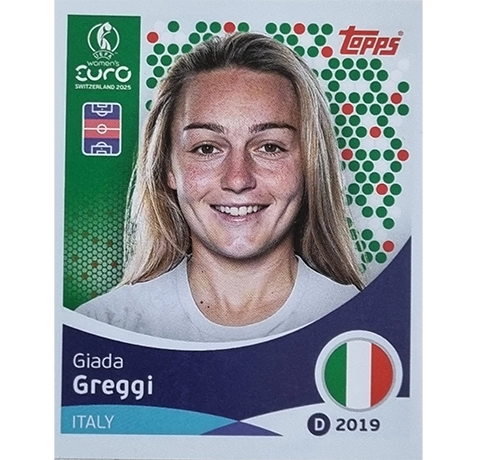 Topps UEFA Women EURO 2025 Sticker | Nr 151 Giada Greggi