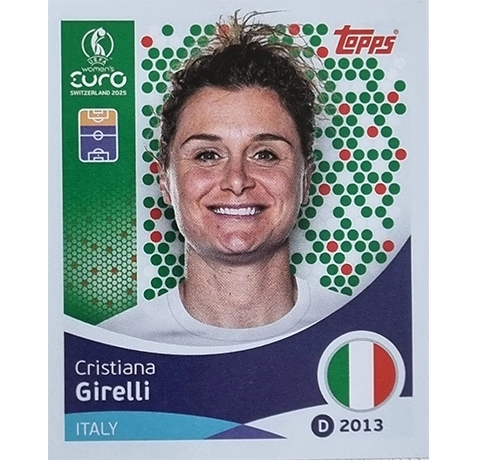Topps UEFA Women EURO 2025 Sticker | Nr 152 Cristiana Girelli