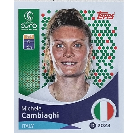 Topps UEFA Women EURO 2025 Sticker | Nr 153 Michela Cambiaghi